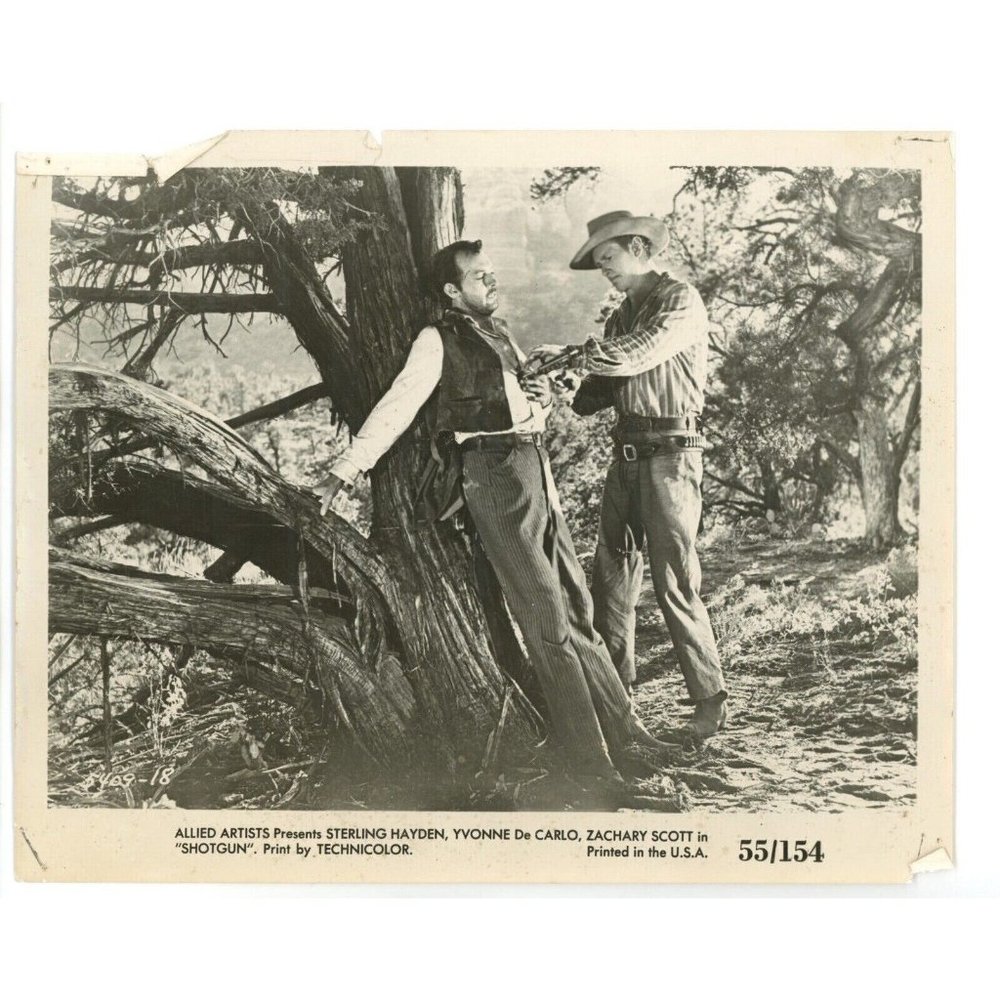 Shotgun Movie Press 8x10 1955 Photo Zachary Scott Sterling Hayden Western VTG